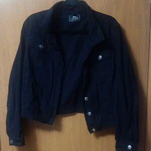 Black Cropped Women's Jacket